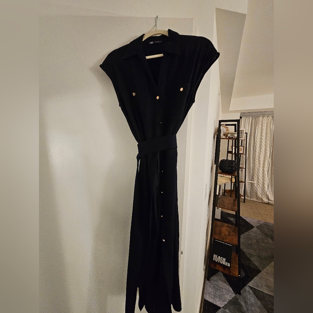 Zara Women's Navy Dress - Picture 6 of 9